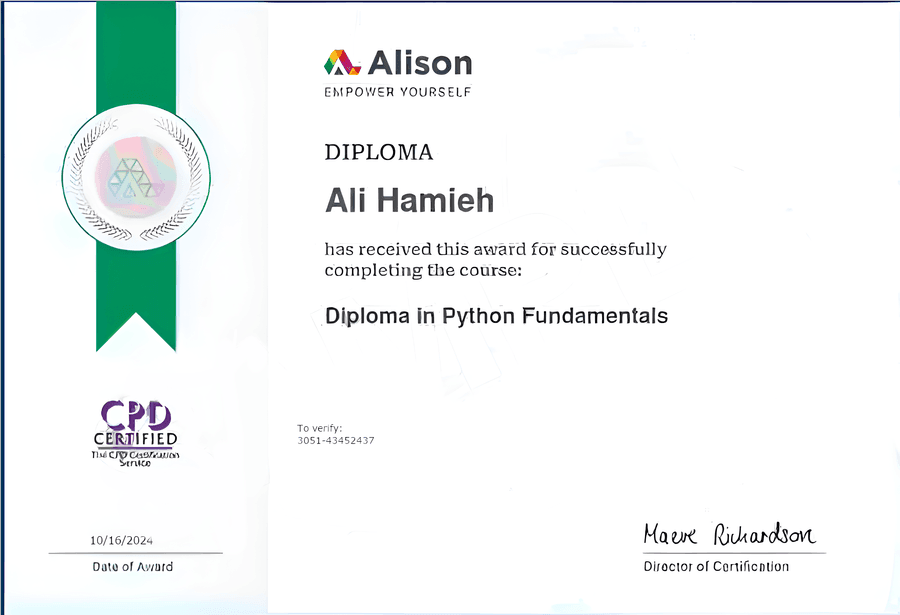 Alison — Python